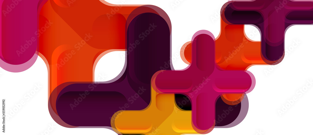 Glossy multicolored plastic style cross composition, x shape design, techno geometric modern abstract background. Trendy abstract layout template Glossy multicolored plastic style cross composition, x shape design, techno geometric modern abstract background. Trendy abstract layout template