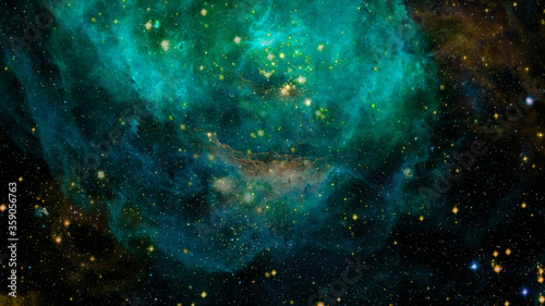 Fototapeta Naklejka Na Ścianę i Meble -  Space scene with stars and galaxies. Elements of this image furnished by NASA