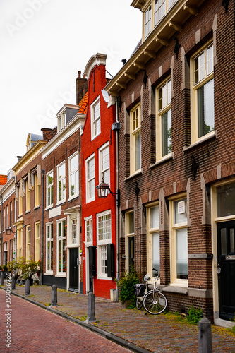 Fototapeta Naklejka Na Ścianę i Meble -  It's Typical house in Haarlem, Netherlands