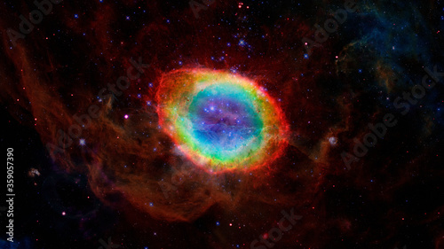 Ring Nebula, Messier 57 or NGC 6720. Elements of this image furnished by NASA photo