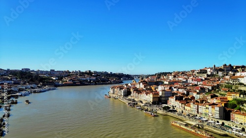 aerial view of the douro river