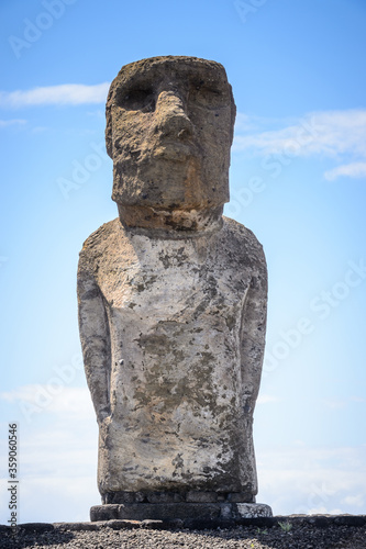 It's Moai in the Rapa Nui National Park, Easter Island, Chile, S