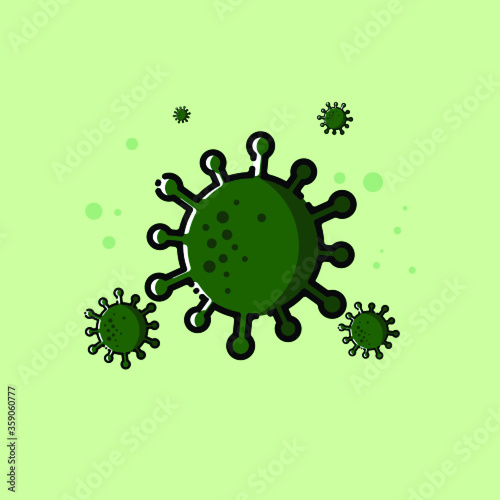 corona virus ilustration