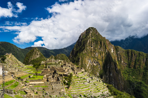 It's Machu Picchu, a pre-Columbian 15th-century Inca site locate