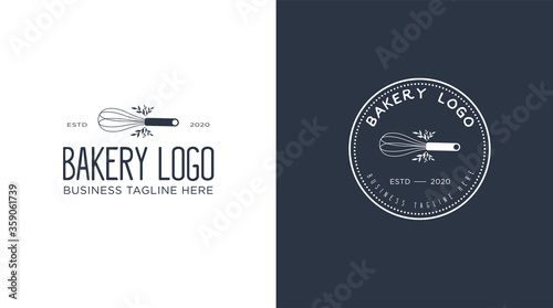 bakery organic modern logo template
