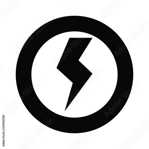 Lightning power icon charge electric symbol speed thunderbolt illustration Electric Power Vector Logo