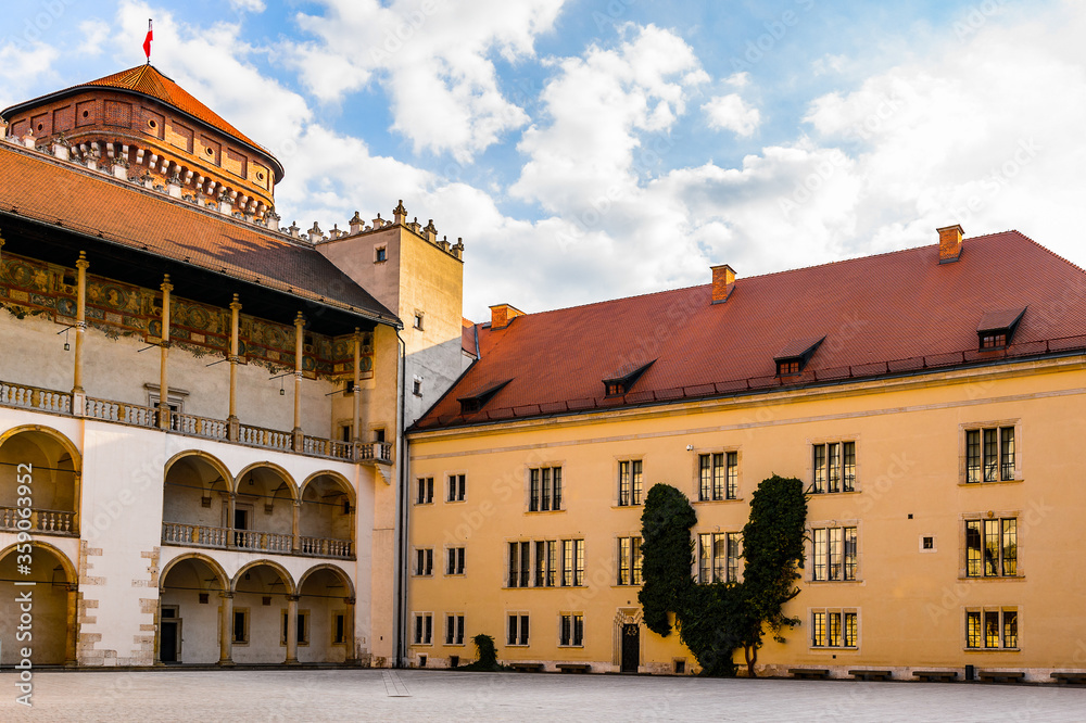 Naklejka premium It's Wawel Royal Castle in Krakow, Poland