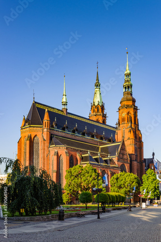 It's Saint Paul and Petr cathedral in Legnica in Poland. photo