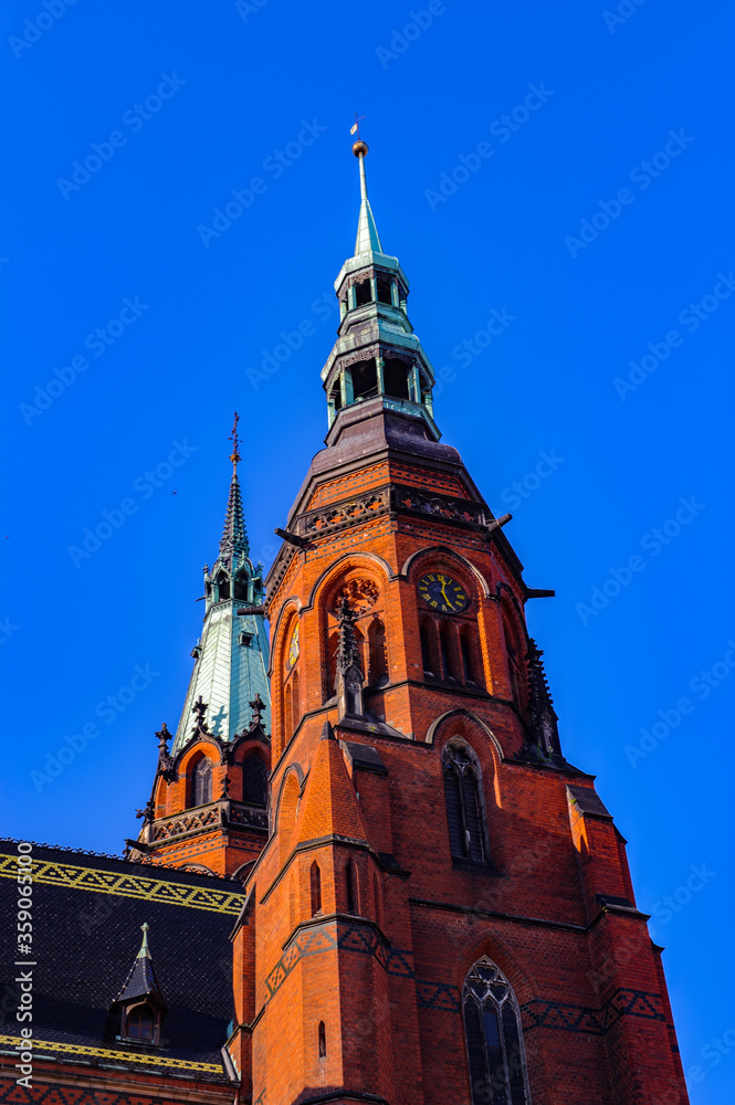 It's Saint Paul and Petr cathedral in Legnica in Poland.