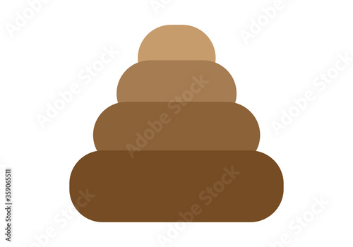 Icono de una cama marrón en fondo blanco.