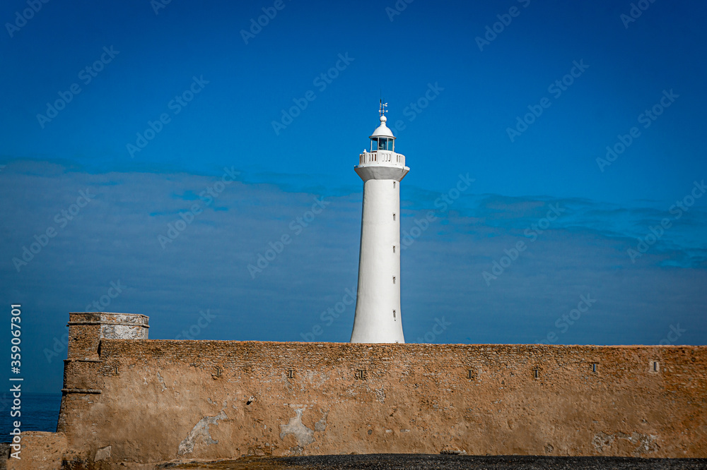 Lighthouse Rabat built in 1920 - National Historic Heritage Site of Morocco