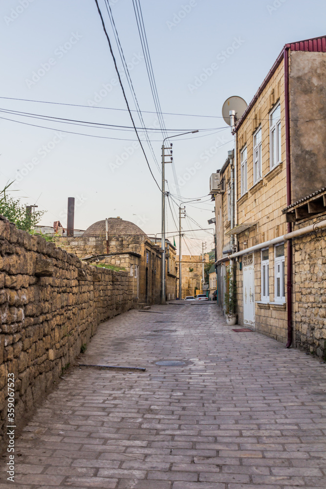 Street in the old town of Derbent in the Republic of Dagestan, Russia