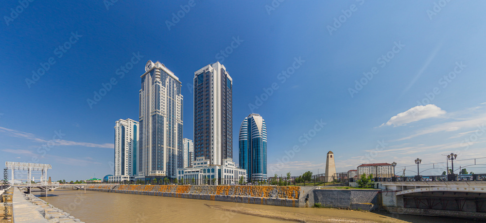  Skyscrapes of Grozny City, Chechnya, Russia