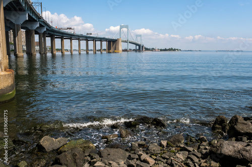 A view of the Throgs Neck Bridge photo