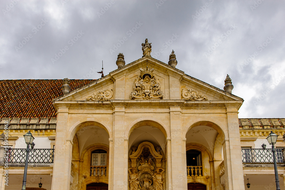 Obraz premium Part of the University of Coimbra, one of the oldest universities in the world. UNESCO World Heritage site.