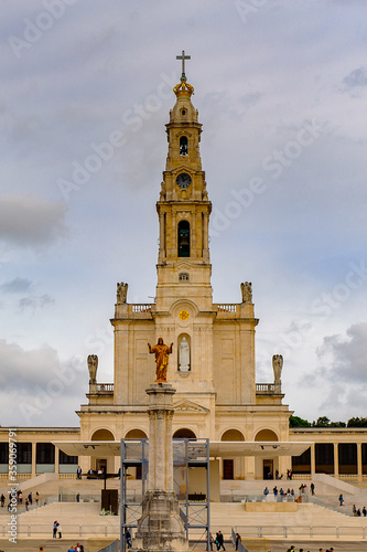 Basilica of Our Lady of the Rosary, Sanctuary of Fatima, Portugal. Important destinations for the Catholic pilgrims and tourists