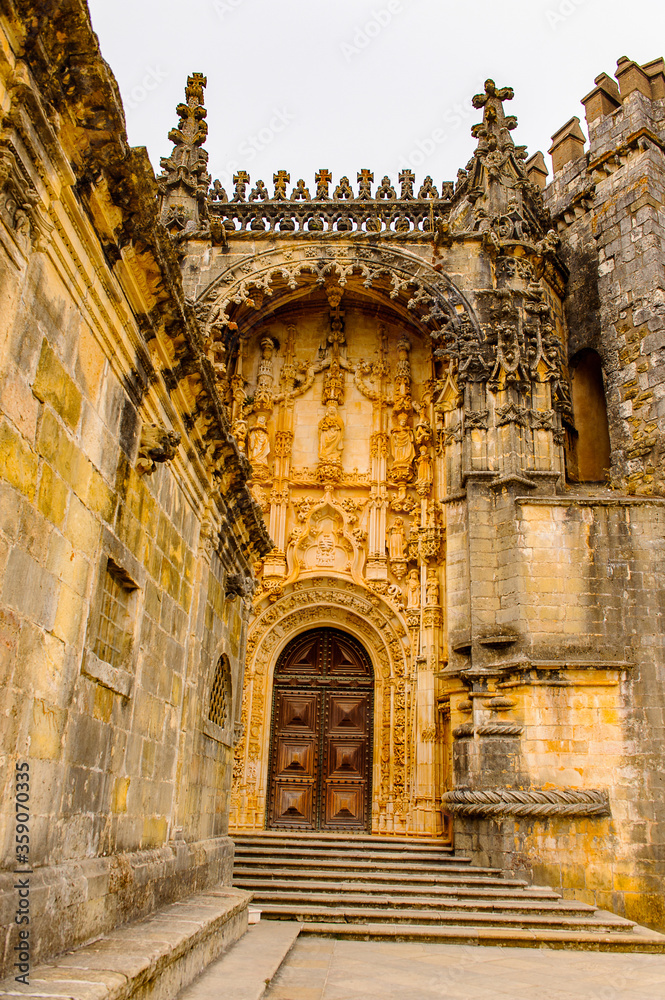 Convent of Christ in Tomar,Portugal.  UNESCO World Heritage Site