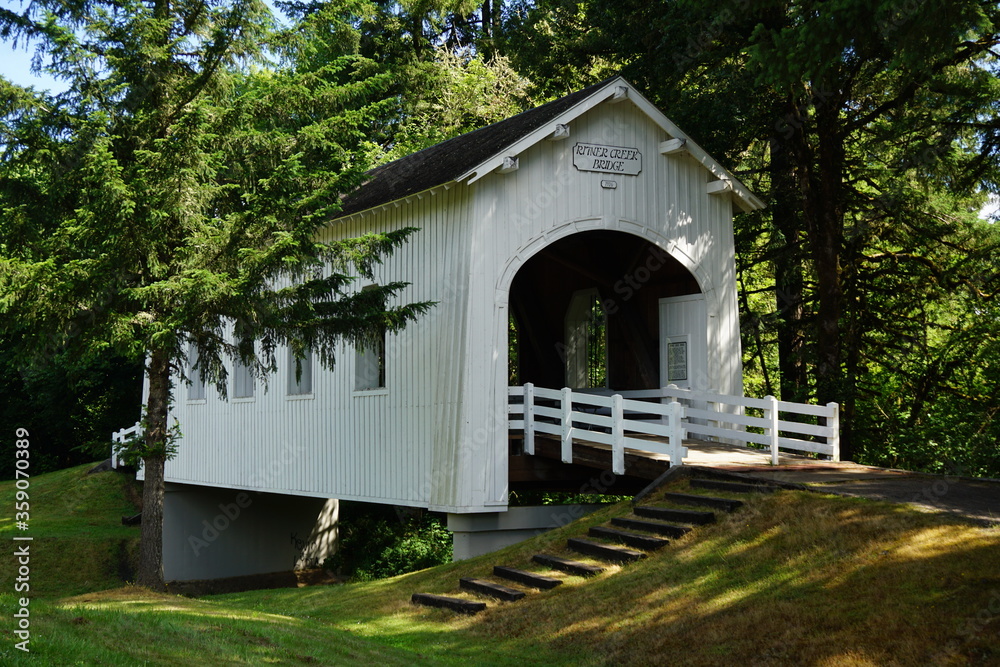 Ritner Creek Covered Bridge in Polk County, Oregon. So peaceful and quiet.