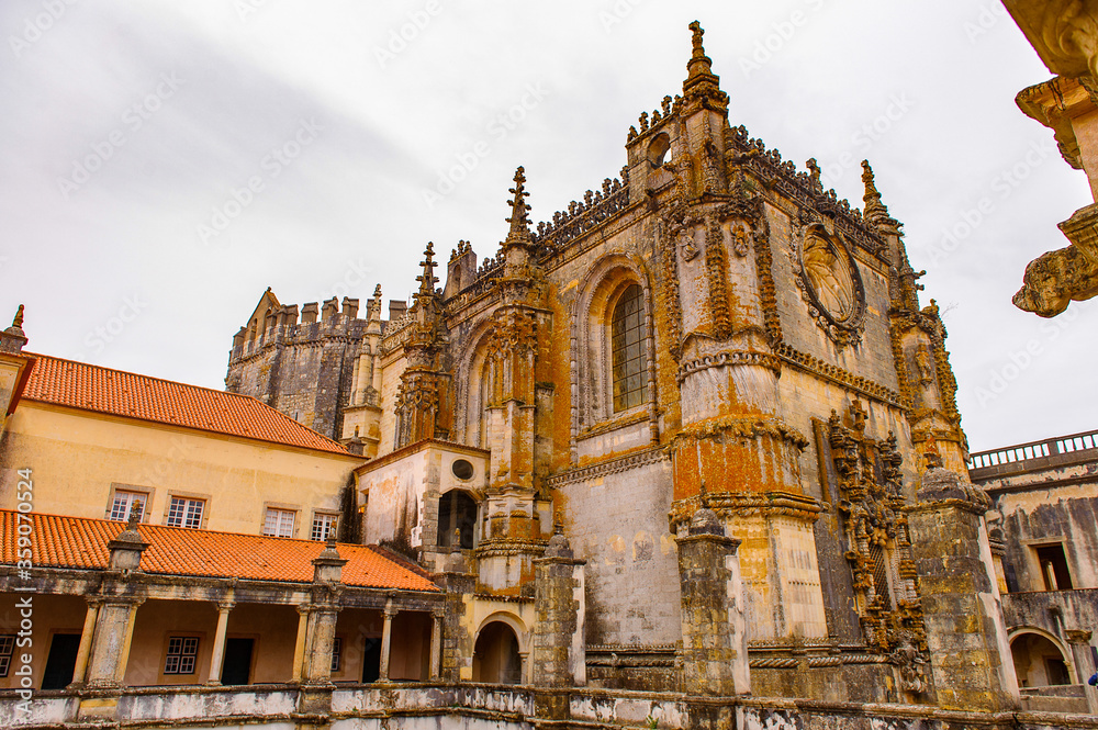 Convent of Christ in Tomar,Portugal.  UNESCO World Heritage Site