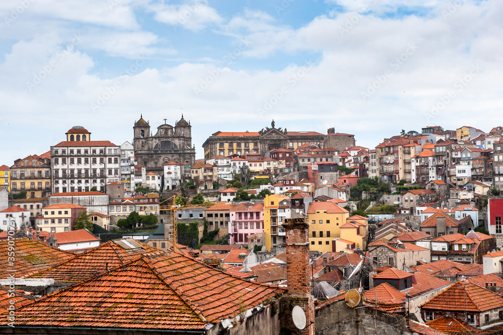 It's Beautiful cityscape of Porto. Porto is the second largest city in Portugal and it was called the European Culture Capital in 2001