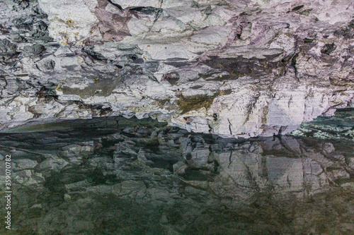 Interior of the Kungur ice cave  Russia