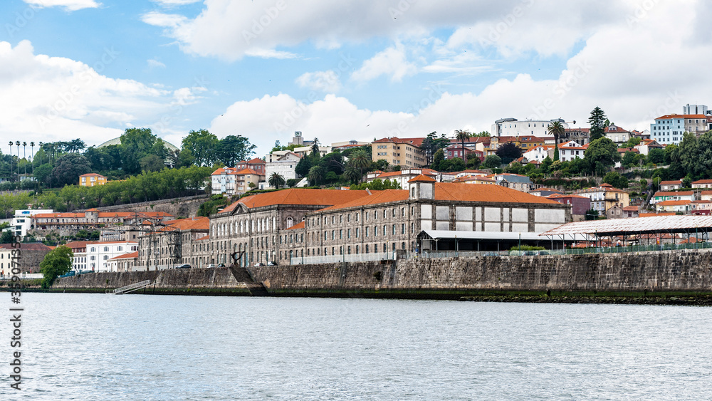 It's Valley Douro, UNESCO World Heriatge site. View from the River Douro, one of the major rivers of the Iberian Peninsula (2157 m)