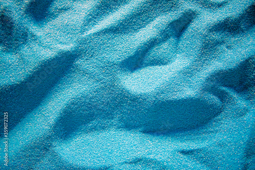 Beach blue sand texture and pattern background