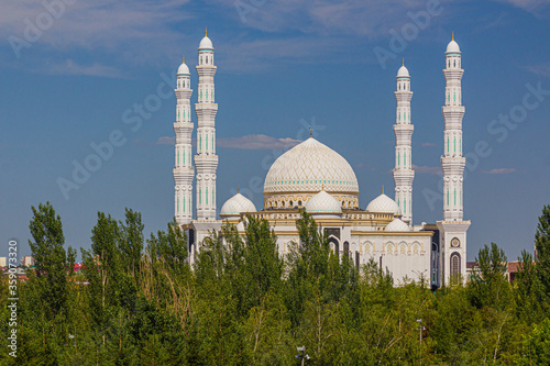 Hazrat Sultan Mosque in Astana (now Nur-Sultan), capital of Kazakhstan. photo