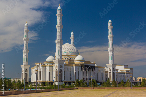 Hazrat Sultan Mosque in Astana (now Nur-Sultan), capital of Kazakhstan. photo