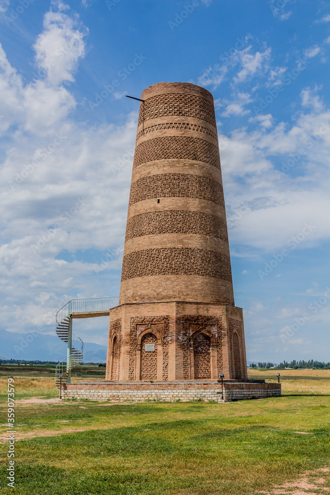 Burana tower, stump of a minaret, Kyrgyzstan