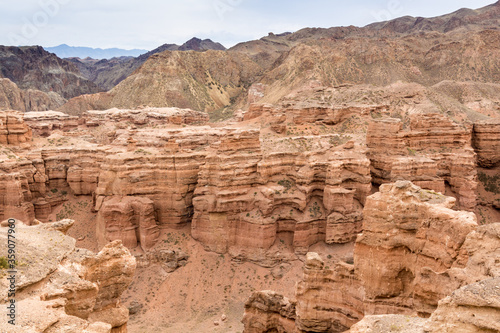 Charyn Canyon of Sharyn River in Kazakhstan