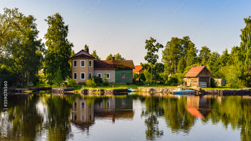 It's Landscape of the town in Russia called Belozersk It's Landscape of the town in Russia called Belozersk