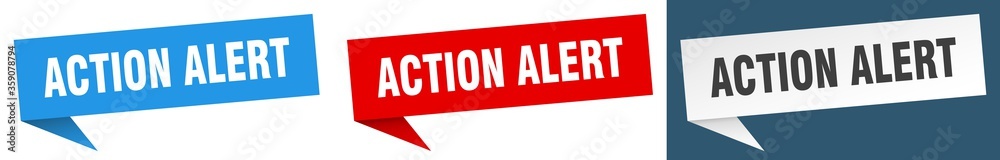action alert banner. action alert speech bubble label set. action alert sign action alert banner. action alert speech bubble label set. action alert sign