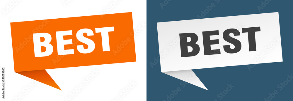 best banner. best speech bubble label set. best sign best banner. best speech bubble label set. best sign