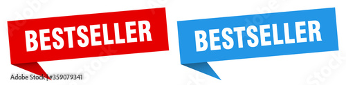 bestseller banner. bestseller speech bubble label set. bestseller sign