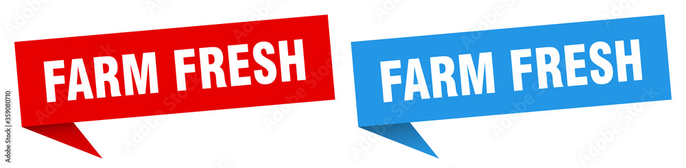 farm fresh banner. farm fresh speech bubble label set. farm fresh sign farm fresh banner. farm fresh speech bubble label set. farm fresh sign
