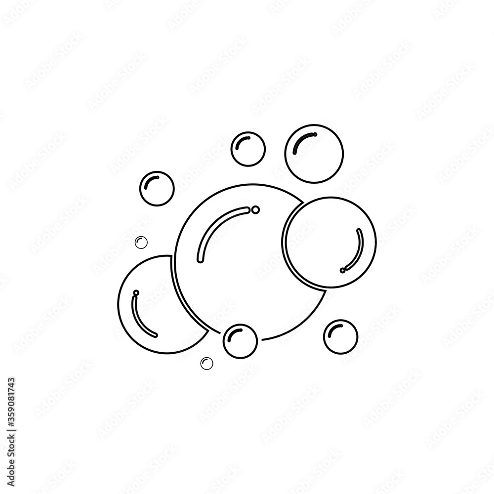 Bubble icon vector Bubble icon vector