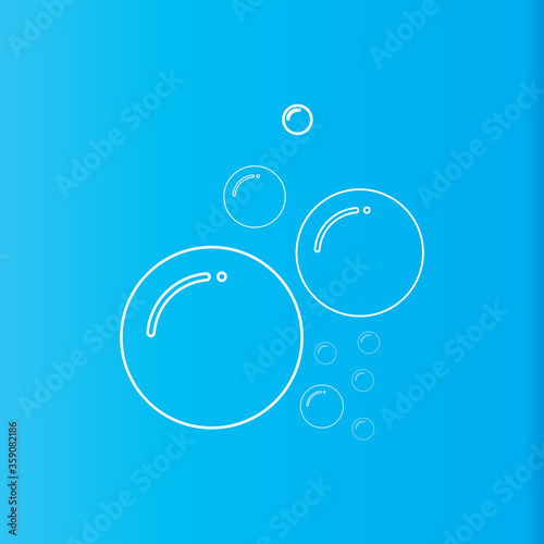 Bubble icon vector