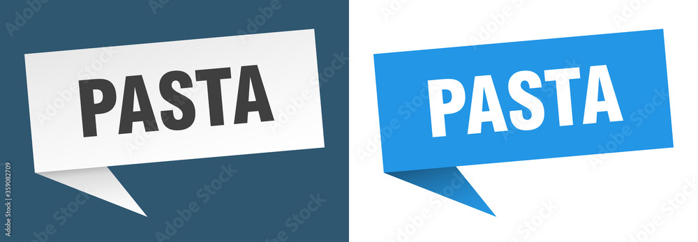 pasta banner. pasta speech bubble label set. pasta sign pasta banner. pasta speech bubble label set. pasta sign