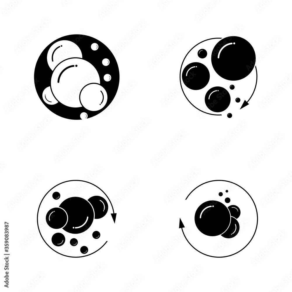 Bubble icon vector Bubble icon vector