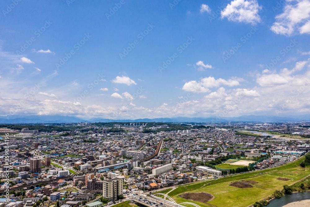 東京都多摩市方面の空撮写真_06