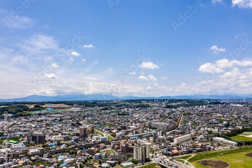 東京都多摩市方面の空撮写真_07