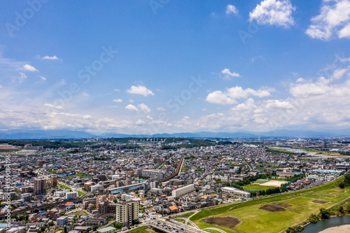 Fototapeta Naklejka Na Ścianę i Meble -  東京都多摩市方面の空撮写真_06