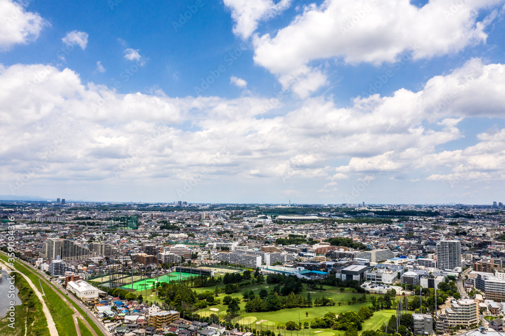 東京都多摩市方面の空撮写真_02 東京都多摩市方面の空撮写真_02