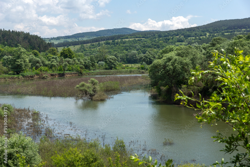 Topolnitsa Reservoir at Sredna Gora Mountain, Bulgaria