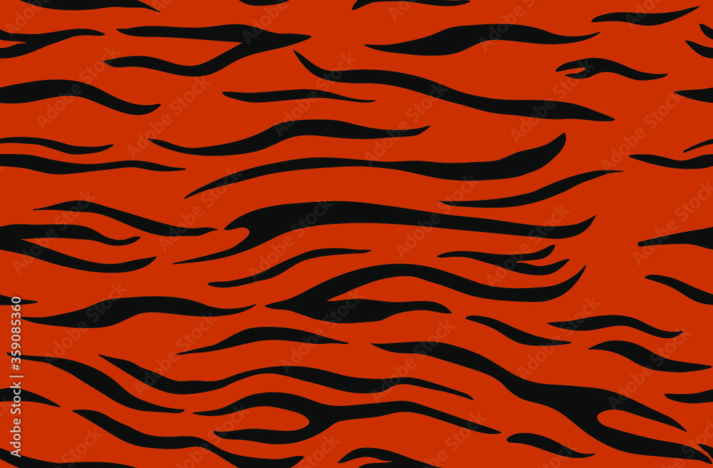 Tiger skin seamless pattern. Vector illustration. Tiger skin seamless pattern. Vector illustration.