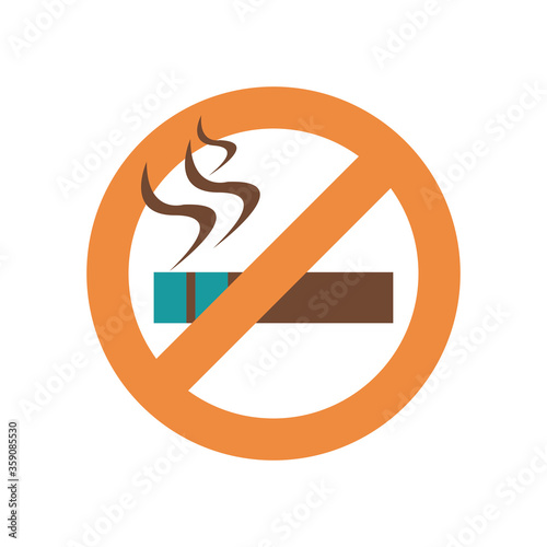 dont smoking flat style icon