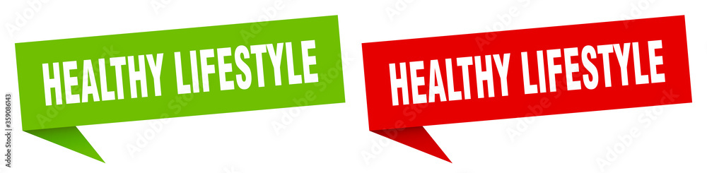 healthy lifestyle banner. healthy lifestyle speech bubble label set. healthy lifestyle sign healthy lifestyle banner. healthy lifestyle speech bubble label set. healthy lifestyle sign