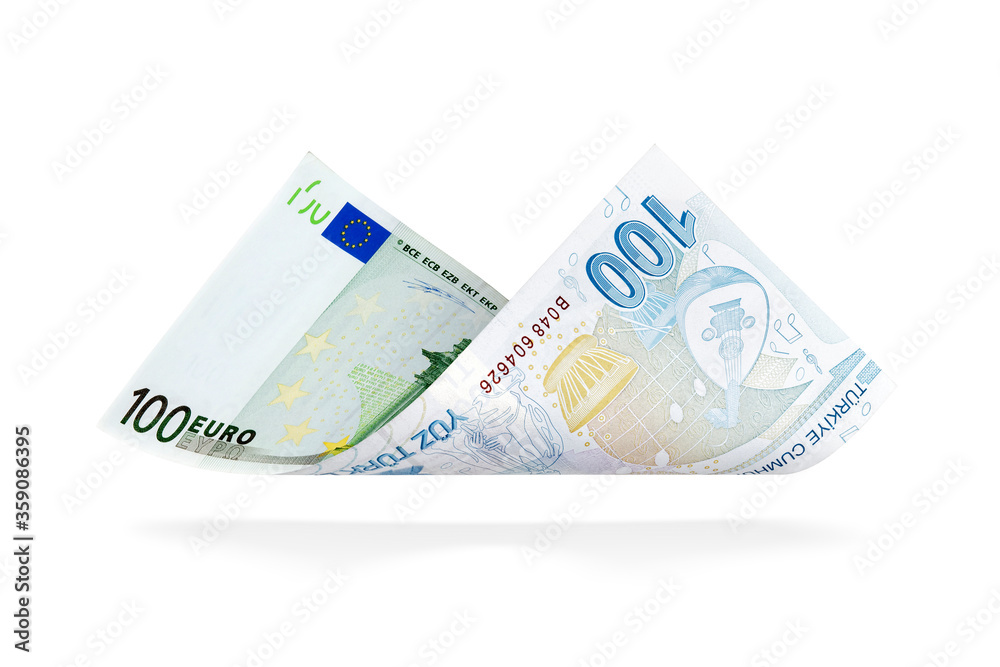 Currency Conversion, one hundred Euro to the one hundred Turkish Lira Currency Conversion, one hundred Euro to the one hundred Turkish Lira