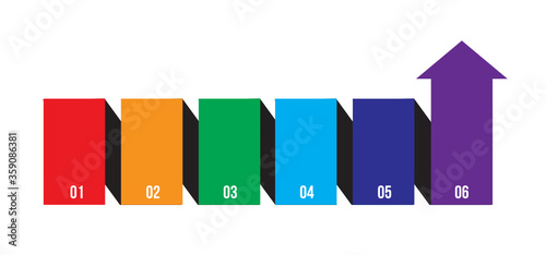 Six Step Process Flow Infog...